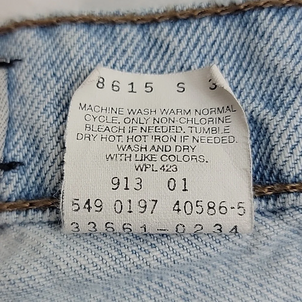 Levis Vintage SilverTab Loose Fit Mens Jean Shorts Light Wash size 36 from 1997